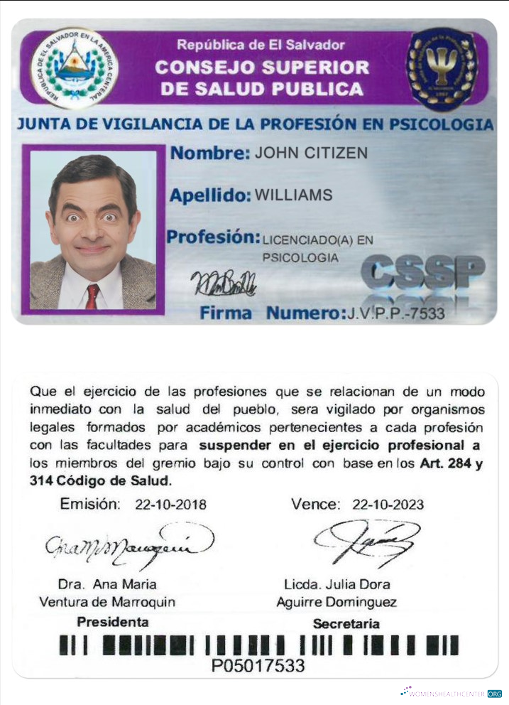 Download EL SALVADOR public health council (consejo superior de salud pública) Photoshop template